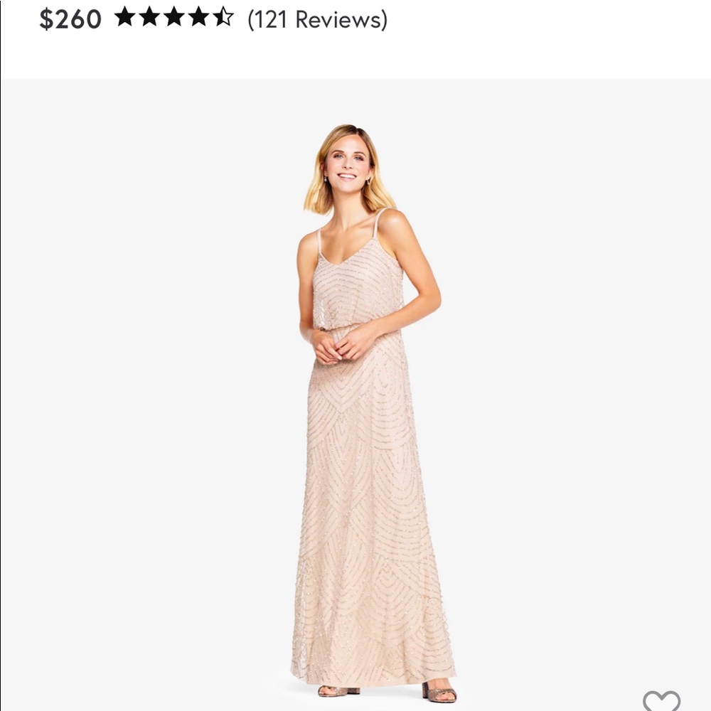 Size 2. Adrianna Papell maxi dress. Wedding, formal, bridesmaid, or prom